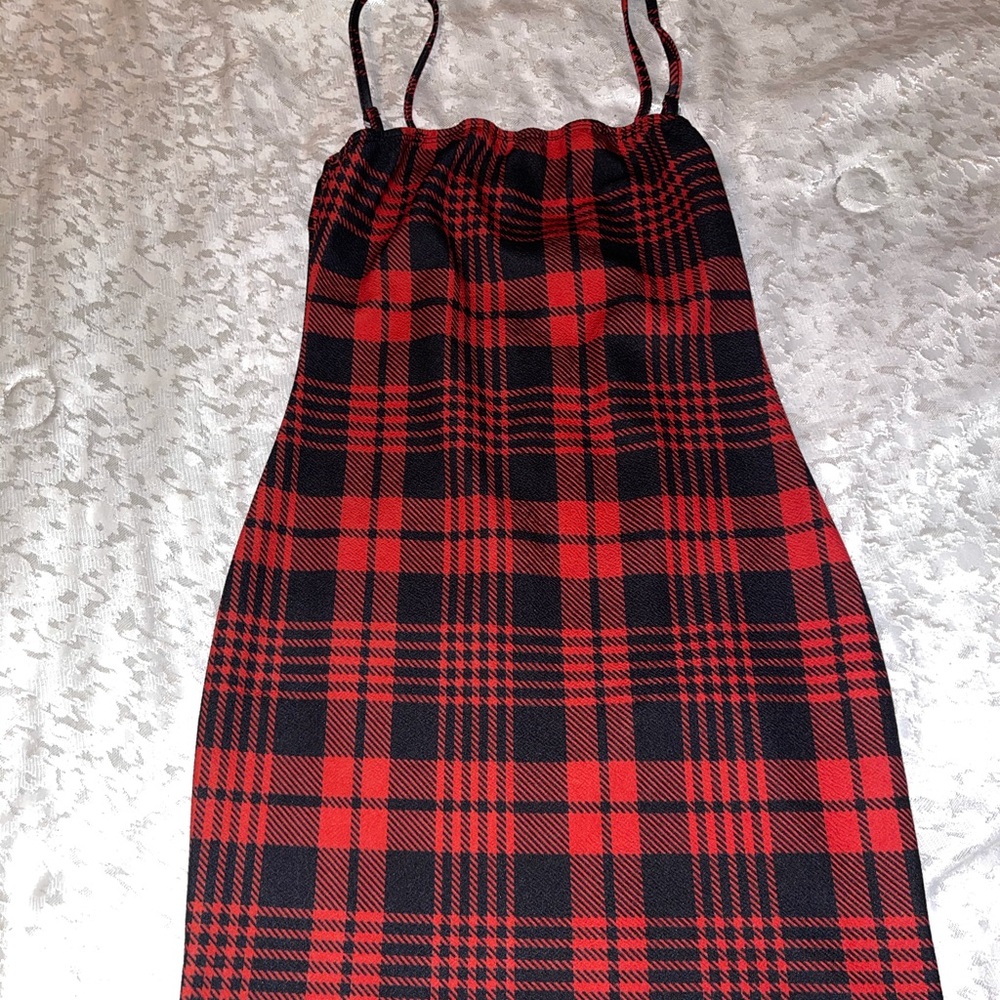 Plaid Mini Dress